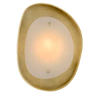 modern brass sconce