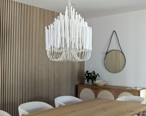Cozy Boulder dining room with Scandinavian design influences